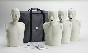 Adult/Child CPR-AED 4-Pack Training Manikins (w/ CPR Monitor) 